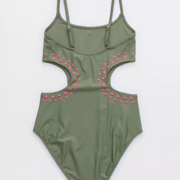 NWT Aerei Cut Out Full Coverage One Piece Swimsuit Small - Picture 2 of 7